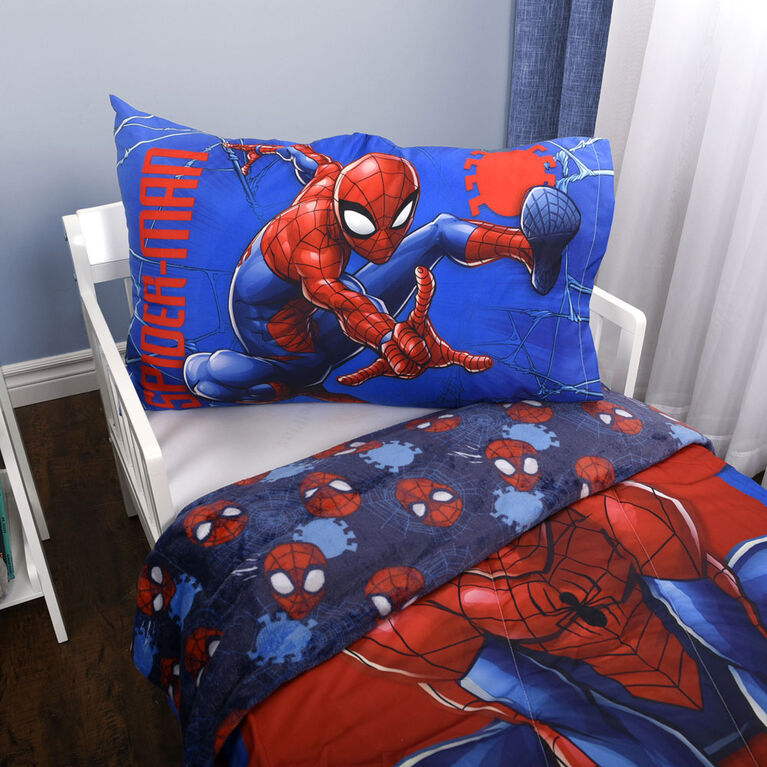 Marvel Spider-Man 2-Piece Toddler Bedding Set including Comforter and Pillowcase