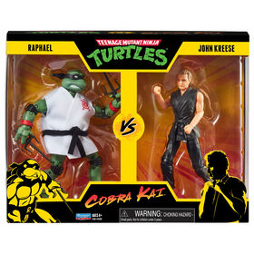 Teenage Mutant Ninja Turtles v. Cobra Kai: Raphael v. John Kreese - 6" Figurine (Pack de 2)