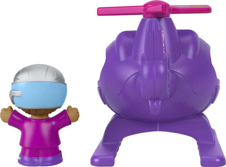 Fisher-Price Little People Barbie Toy Helicopter and Figure, Toddler and Preschool Toy