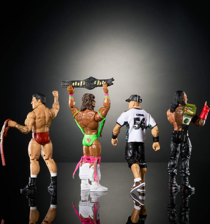 Mattel WWE Hall of Champions 4-Pack Action Figures & Accessories, 6-inch Collectibles Set Mattel WWE Hall of Champions 4-Pack Action Figures & Accessories, 6-inch Collectibles Set