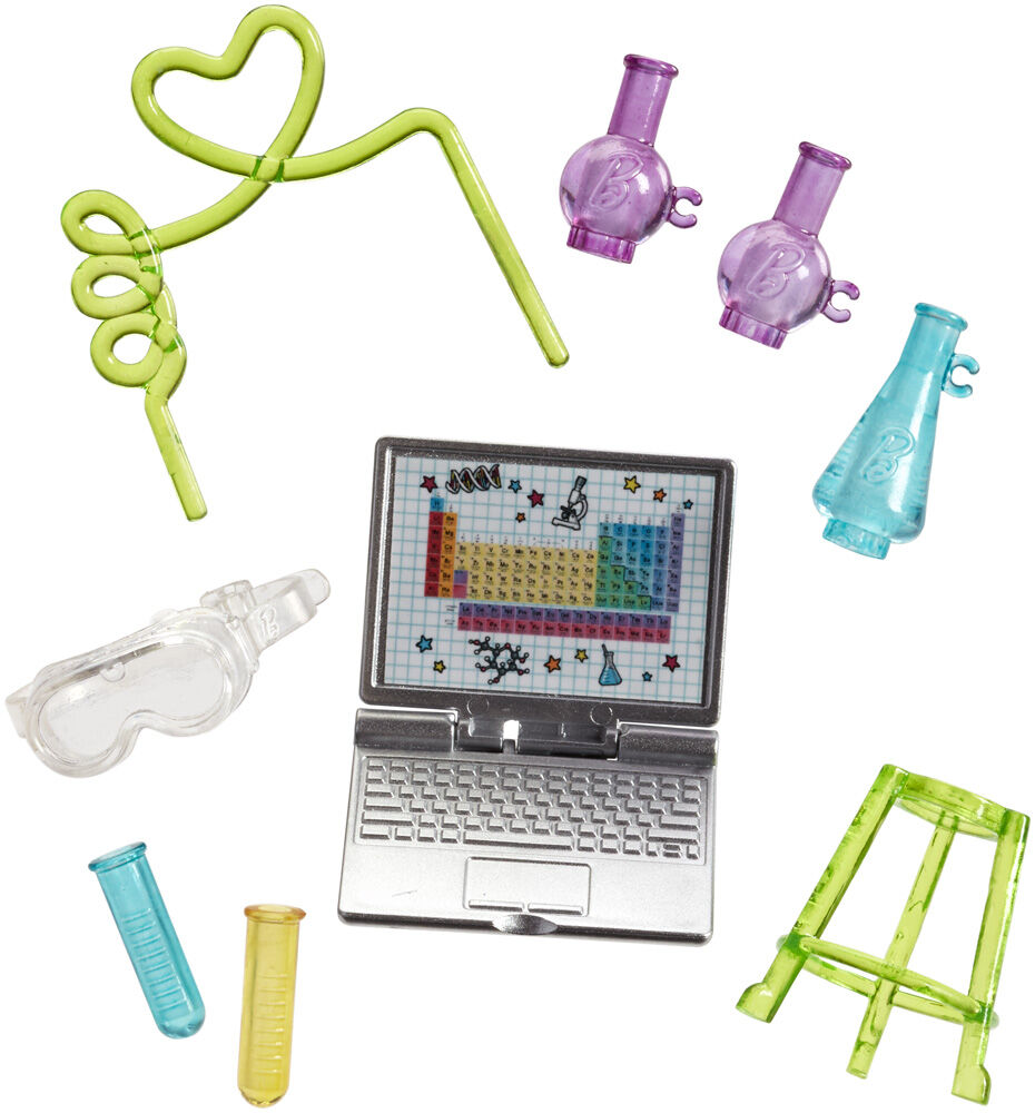 barbie science lab playset
