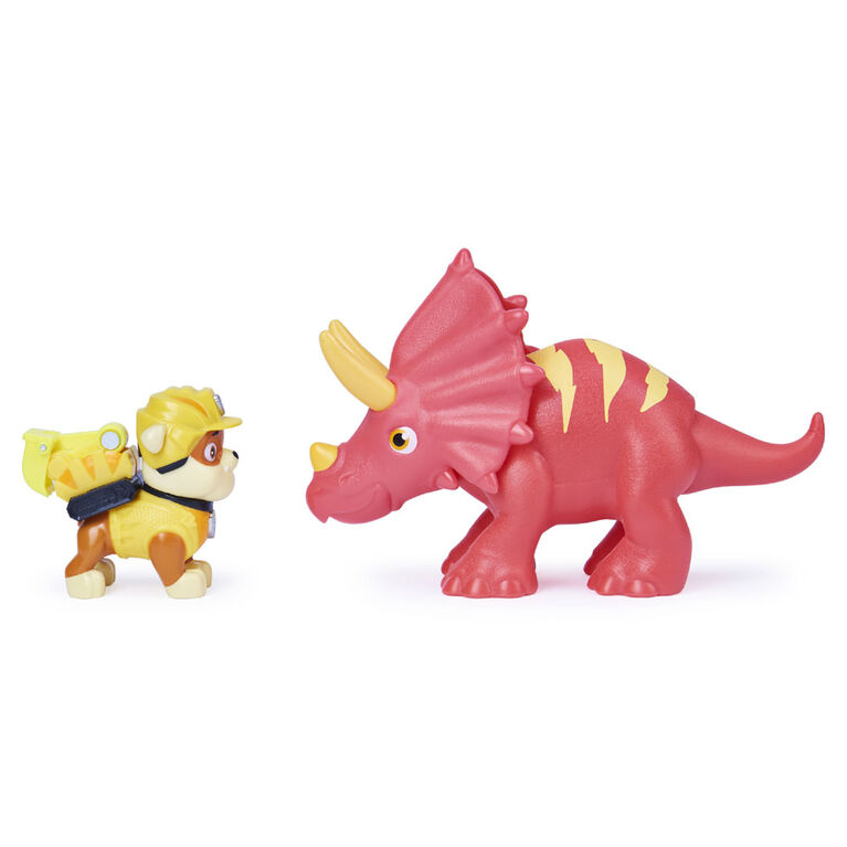 PAW Patrol, Coffret de figurines articulées Dino Rescue Ruben et dinosaure