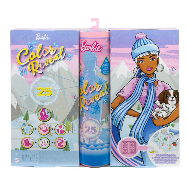 Barbie-Calendrier de l'Avent Barbie ColorReveal avec 25Surprises
