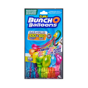 100 ballons auto-scellants à remplissage rapide Neon Splash Bunch O Balloons (3 paquets) par ZURU