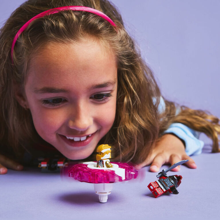 LEGO NINJAGO La toupie Spinjitzu du dragon de Sora, jouet d'action, cadeau ninja avec 2 figurines 71824