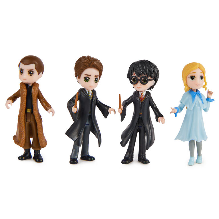 Wizarding World Harry Potter, Magical Minis, Coffret cadeau Triwizard Champions avec 4 figurines et un accessoire Coupe de Feu