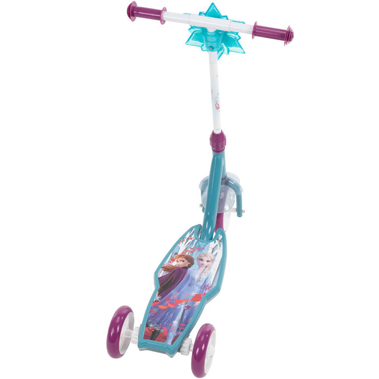 TROTTINETTE ENFANT DISNEY 2 ROUES FROZEN ACIER PLIABLE ET REGLABLE AVEC  FREIN ROUE ARRIERE - P2R