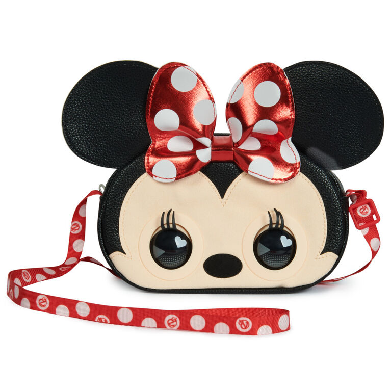 Purse Pets, Disney Minnie Mouse Interactive Pet Toy and Shoulder Bag with over 30 Sounds and Reactions, Crossbody Purse