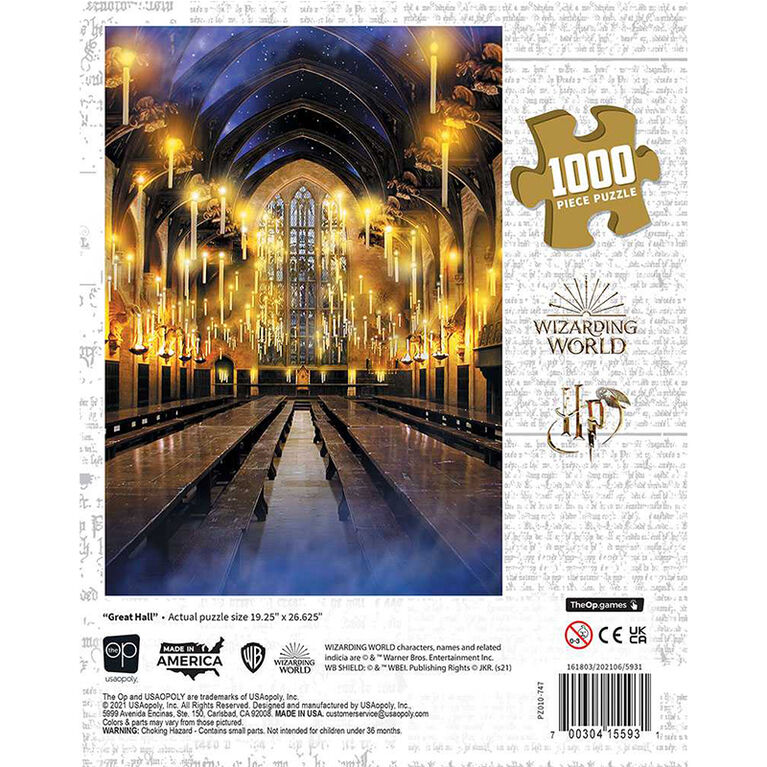 Harry Potter "Great Hall" Casse-Tête 1000 Pièces - Édition anglaise