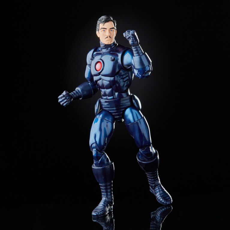 Hasbro Marvel Legends Series, figurine Stealth Iron Man avec 5 accessoires et pièce Build-a-Figure