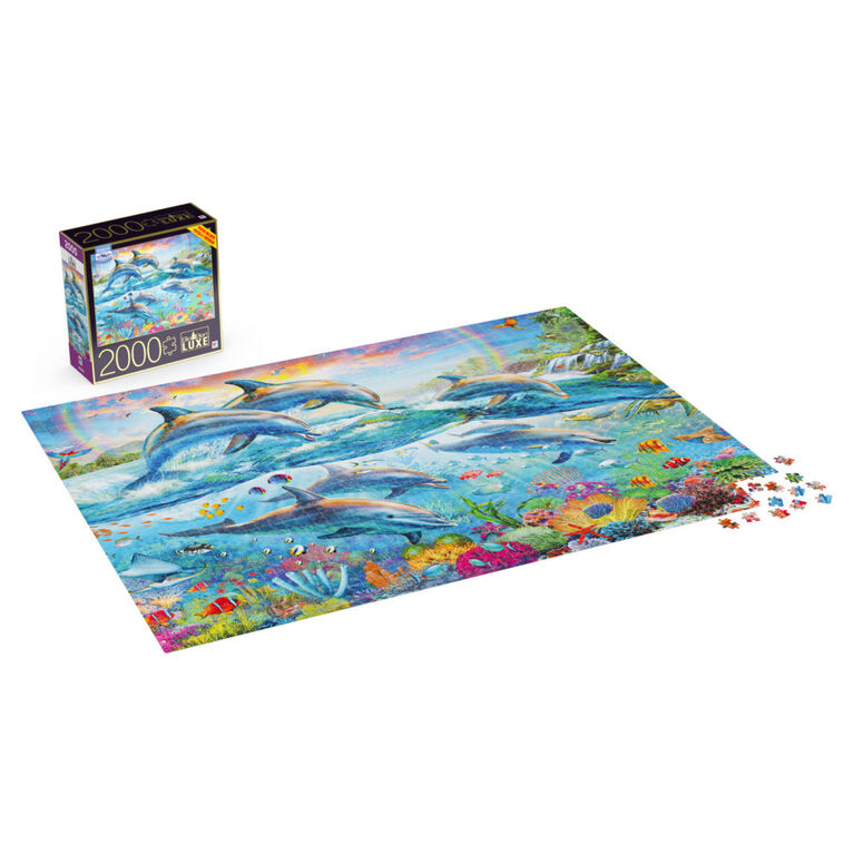 Big Ben Luxe 2000-Piece Adult Jigsaw Puzzle, Tropical Sea World