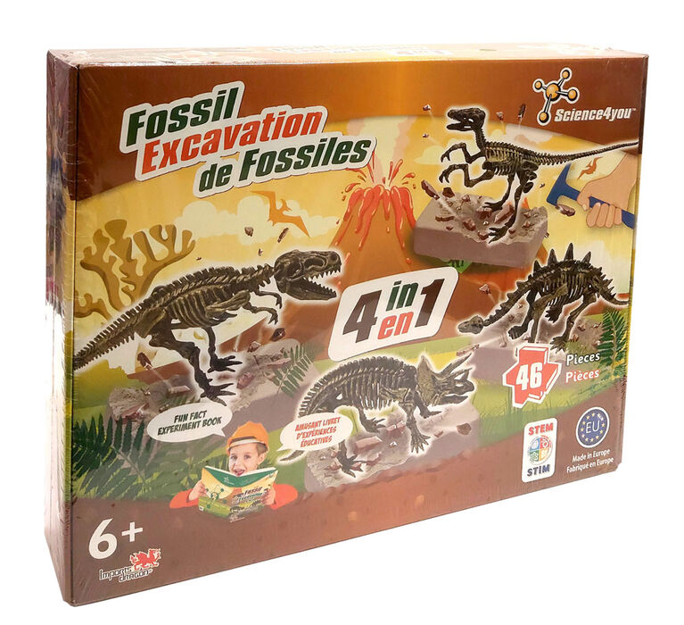 Science4You Fossil Excavation (4 in 1) Toys R Us Canada
