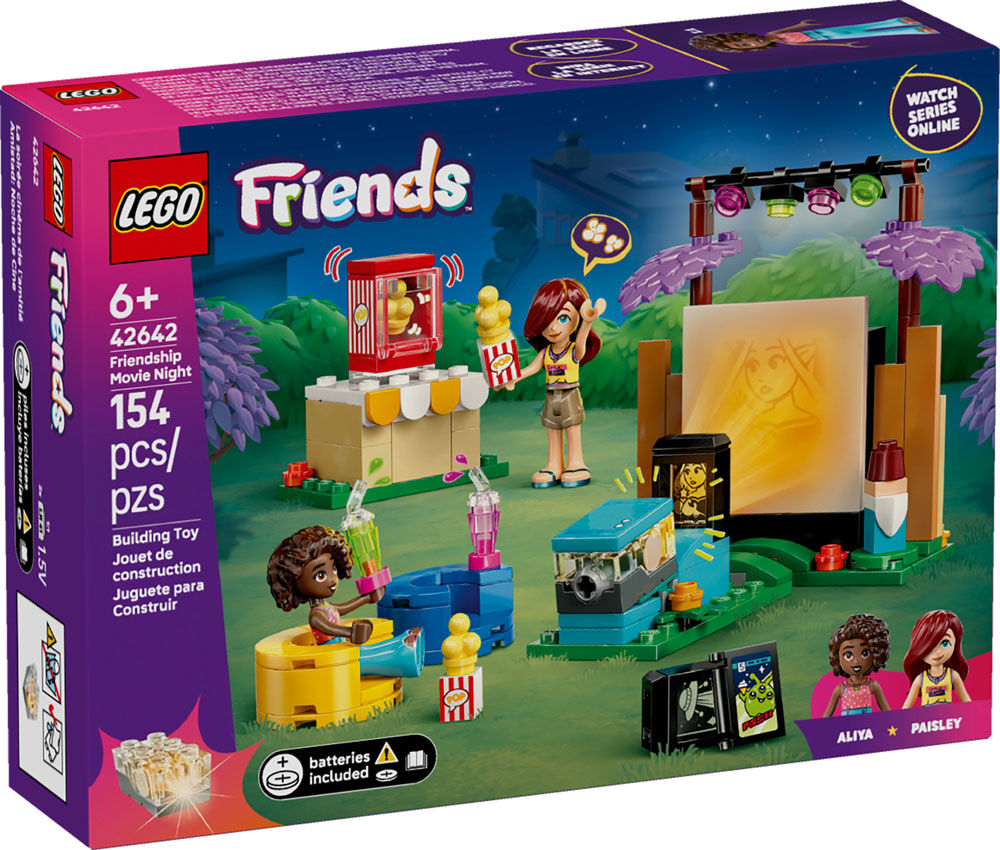 LEGO Friends Friendship Movie Night Pretend Play Building Toy for Girls & Boys, Ages 6+ - 42642