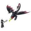 How To Train Your Dragon, Deathgripper et Grimmel, Dragon avec figurine Viking en armure.