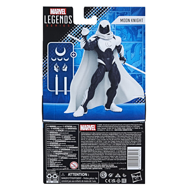 Hasbro Marvel Legends Series Moon Knight, Marvel Comics, Marvel Legends Action Figures, 6 Inch