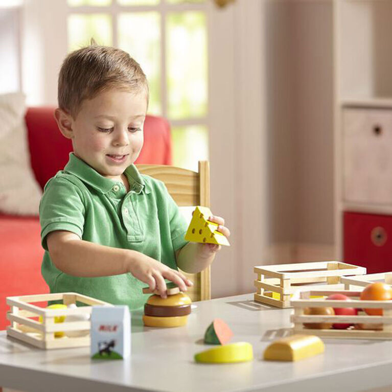 Melissa et Doug Jeux d'aliments en bois groupes alimentaires