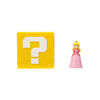 Super Mario Bros Le Film - Figurine miniature 1,25" avec Bloc Point d'interrogation - Princesse Peach