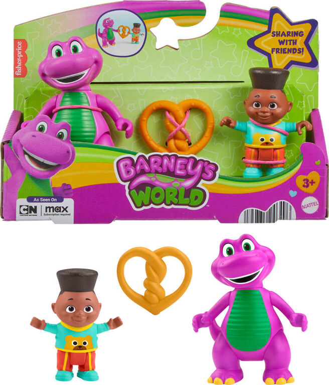 Fisher-Price Barney's World Barney's Friend David & Barney Figure Set