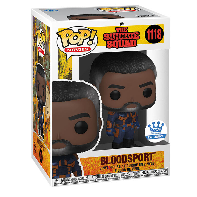 Funko POP! Movies: The Suicide Squade - Bloodsport Unmasked - R Exclusive