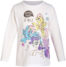 My Little Pony - t-shirt à manches longues - MyLittlePony / blanc / 2T