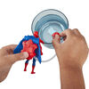 Marvel Spider-Man Aqua Web Warriors 4-Inch Spider-Man Action Figure with Refillable Water Gear Accessory