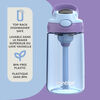 Bouteille d’eau antifuite et antidéversement pour enfants Contigo Aubrey avec paille, améthyste pervenche, 414 ml