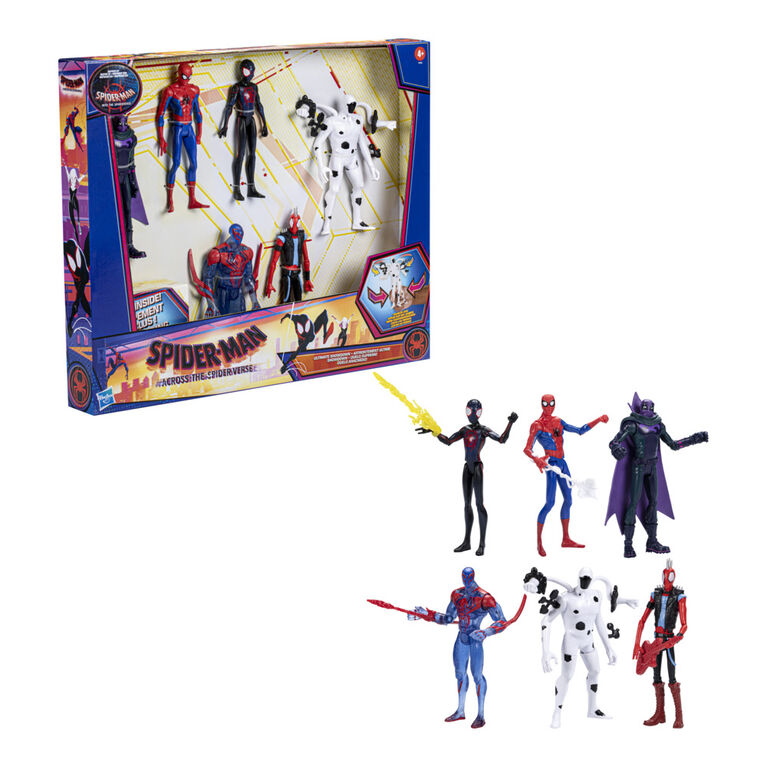 Marvel Spider-Man Across the Spider-Verse Ultimate Showdown Collection, 6-inch Action Figures - R Exclusive