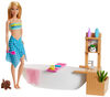 Barbie Fizzy Bath Doll & Playset, with Tub, Puppy & More