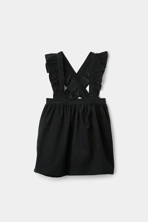 RISE Little Earthling Pinafore Dress Grey