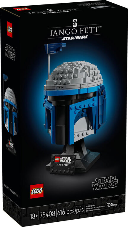 LEGO Star Wars Jango Fett Helmet - Collectible DIY Model Kit For Adults 18+ - Room Decor Idea - 75408