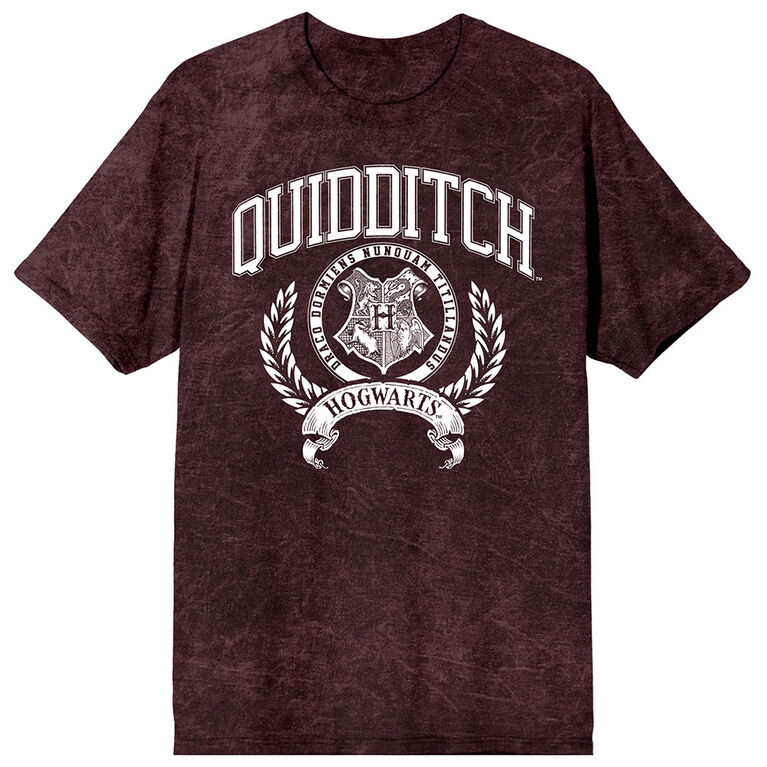 Harry Potter Quidditch Varsity Mineral Wash Maroon T-Shirt 