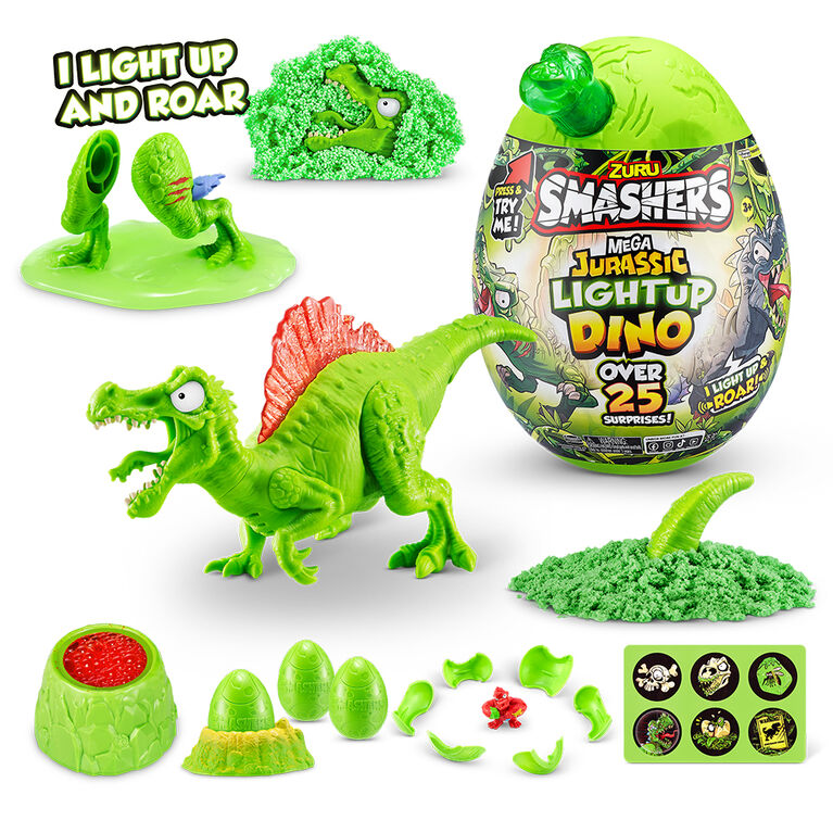 Smashers Mega Jurassic Light Up Dino Egg by ZURU