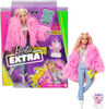 Barbie Extra Doll in Pink Coat with Pet Unicorn-Pig