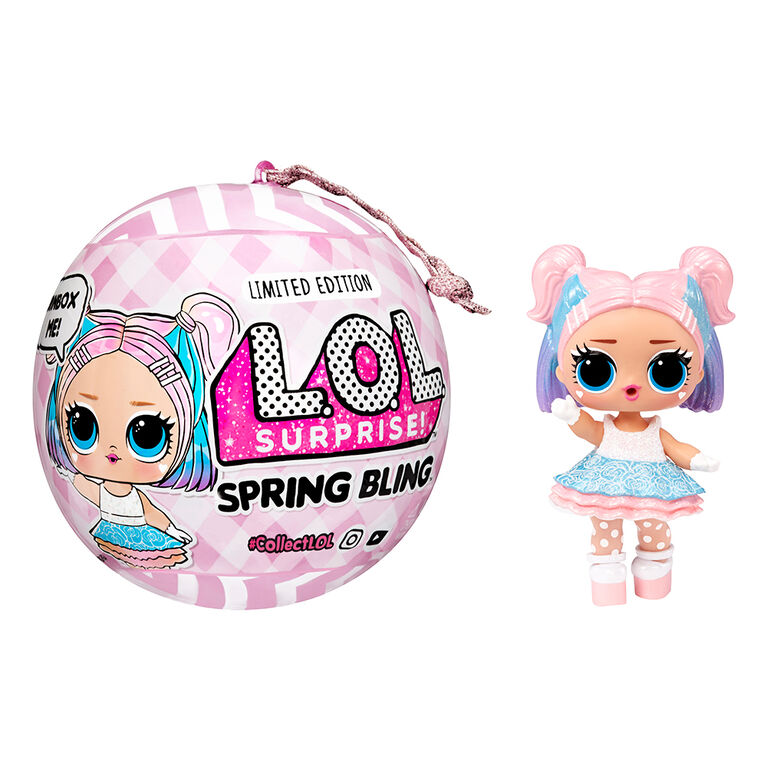 Poupée LOL Surprise Spring Bling, Candy Q.T., avec 7 surprises, poupée de  série limitée