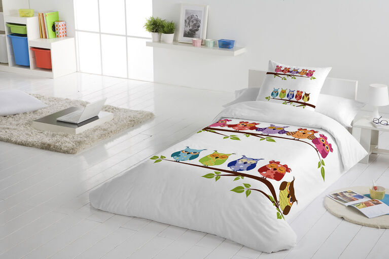 Gouchee Design Ens Housse De Couette Impression Numerique Simple Hiboux Sur Branche Buhos Toys R Us Canada