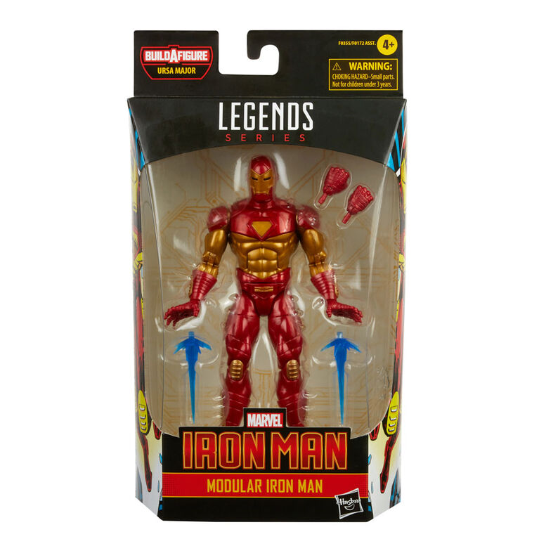 Hasbro Marvel Legends Series Modular Iron Man Action Figure Toy, Includes 4 Accessories and 1 Build-A-Figure Part