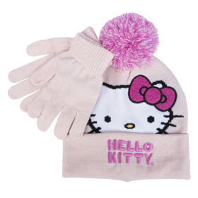 Hello Kitty Pink Hat Glove Set