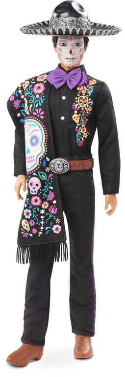 Barbie 2021 Dia De Muertos 2021 Ken Doll (12-in) Wearing Embroidered Shirt and Serape