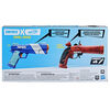 Nerf Fortnite Dual Pack Includes 2 Fortnite Blasters, Flint-Knock Dart Blaster, LP Dart Blaster, and 6 Nerf Elite Foam Darts