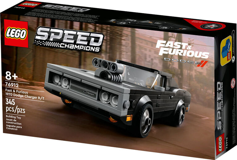 LEGO Speed Champions Fast and Furious 1970 Dodge Charger R/T 76912 Model  (345 Pieces)