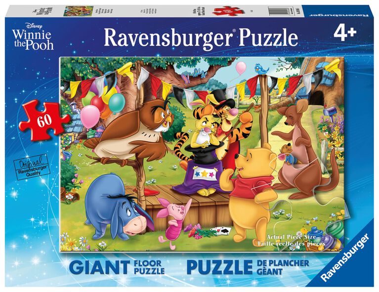 Ravensburger - Winne the Pooh Magic Show 60pc Floor Puzzle