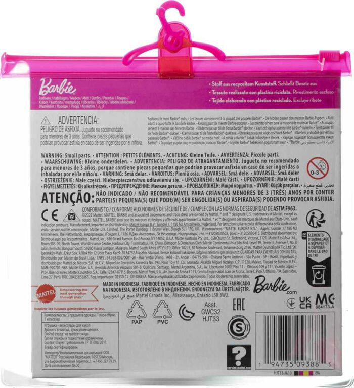 Barbie- Tenues - 2 tenues et accessoires, thème de pique-nique