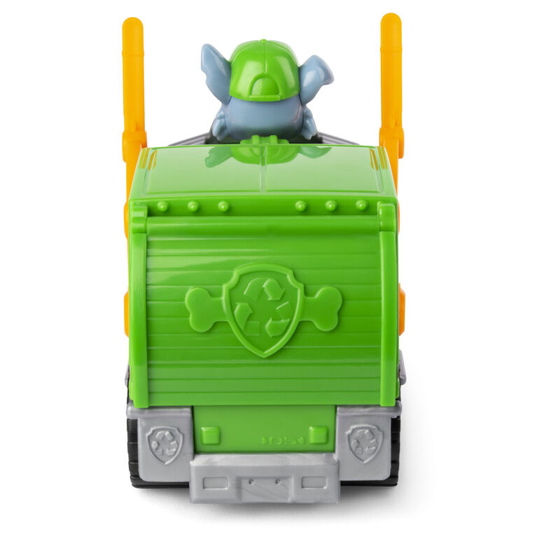 PAW Patrol, Rocky's Recycle Truck Vehicle with Collectible Figure