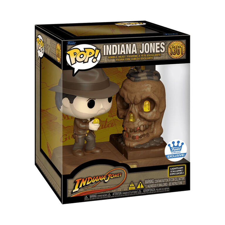 Pop Deluxe: Indiana Jones- Light Up Indiana Jones - R Exclusive