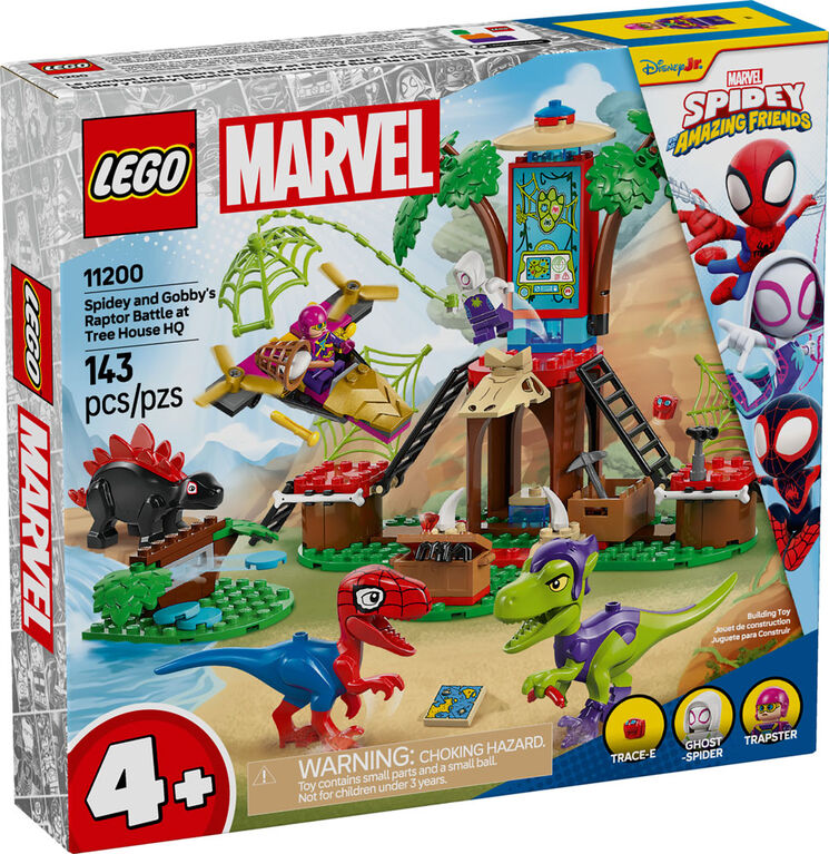 LEGO Marvel Spidey And His Amazing Friends Spidey and Gobby's Raptor Battle at Tree House HQ  - 11200