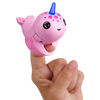 WowWee Fingerlings Light Up Narwhal - Rachel (Pink) - Friendly Interactive Toy