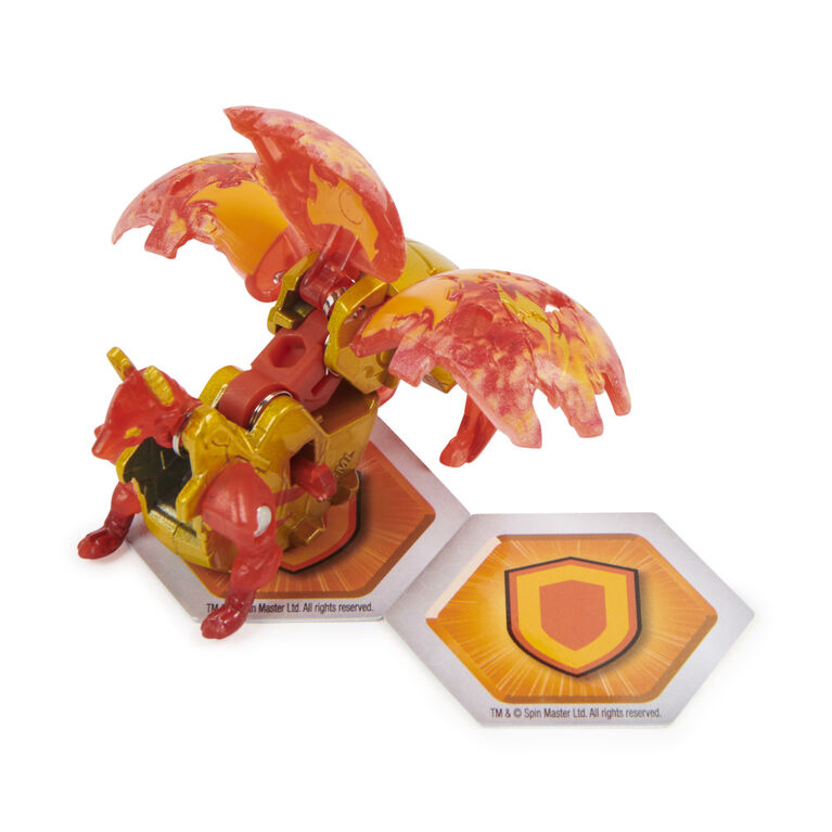 Bakugan Evolutions, Blitz Fox (Elemental Rare), Platinum Series True Metal Bakugan