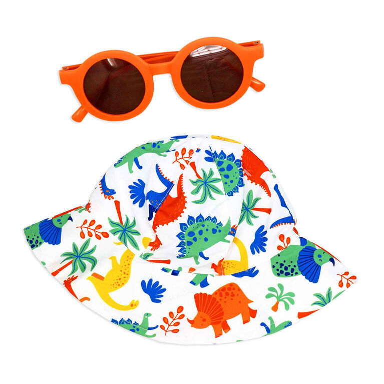 Mini Hop Boys Sunhat and Glasses: Dinosaur
