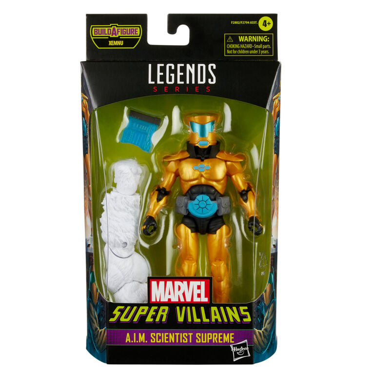 Marvel Legends Series 6-inch Collectible Action A.I.M. Scientist Supreme Figure and 1 Accessory and 1 Build-A-Figure Part