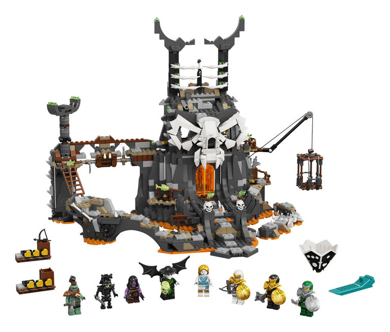 LEGO Ninjago Le donjon du Sorcier au Crâne 71722 (1171 pièces)